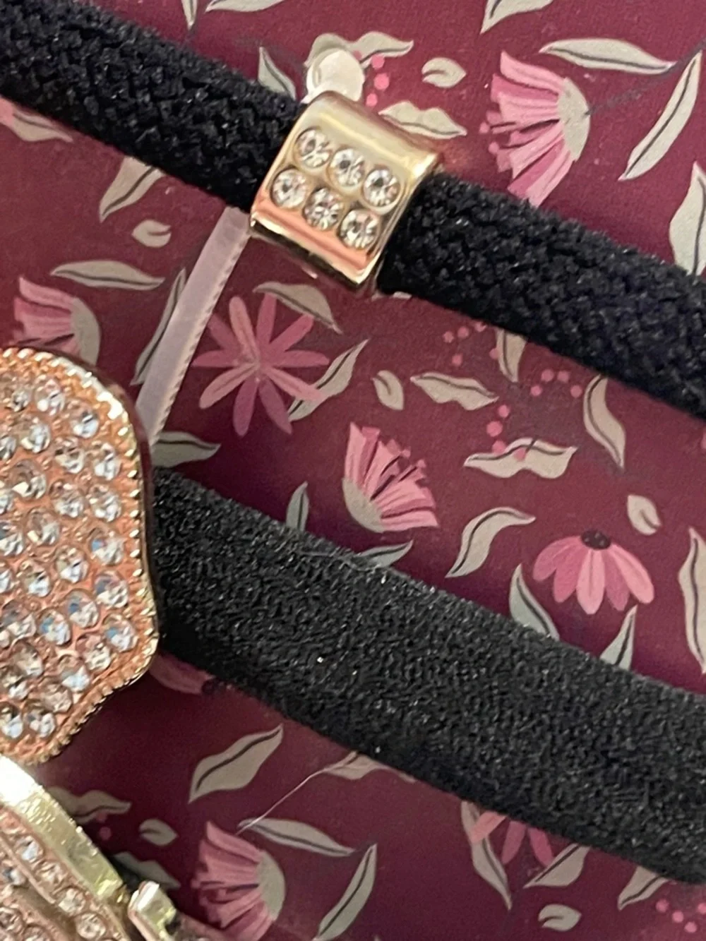 NEW nOir Faux Rhinestone, Pearl and Gold Hair Ties Set